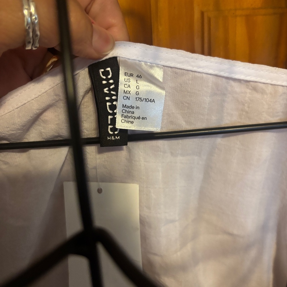 H&M Puff Sleeve Ruched Crop Blouse - Picture 4 of 5